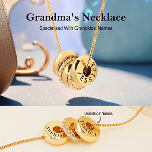 Personalized Name Family Beads Necklace-Gift For Her, Mother's Day Gift