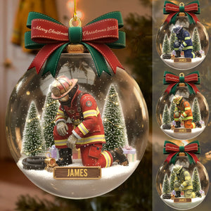 Personalized Gifts For Firefighter Christmas Ornament