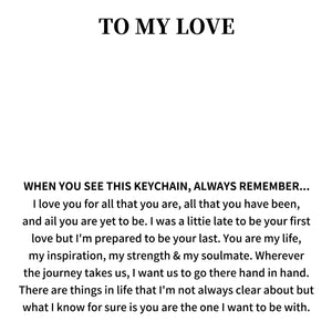 Personalized Letter Funny Keychain, Gifts for Couples