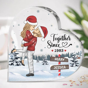 You&Me We Got This Personalized Couple Custom Heart Shaped Plaque