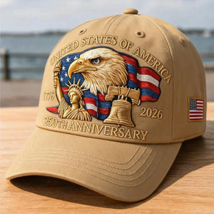 Bald Eagle United States Of America 250th Anniversary Cap