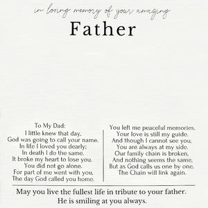 Personalized Angel Wings Photo Necklace - Loss of Father Gift Necklace