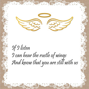 I Used To Be His Angel Now He Is Mine Personalized Stainless Steel Keychain