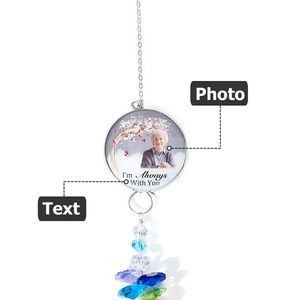 Personalized Crystal Photo Memorial Suncatcher