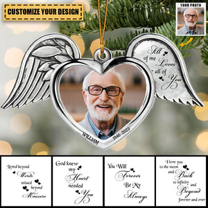 Loved Beyond Words Missed Beyond Measure - Personalized Stainless Steel Ornament