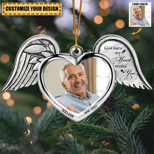 Loved Beyond Words Missed Beyond Measure - Personalized Stainless Steel Ornament