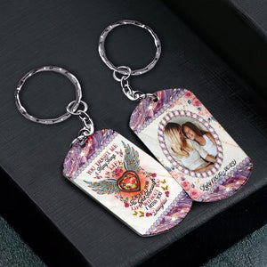 You Taught Me Many Things In Life Except How To Get Through Life Without You - I Miss You - Personalized Keychain