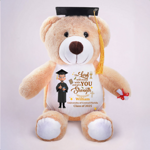 The Lord Will Give You Strength, Personalized Graduation Bear 2025