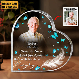 God Has You In His Arms Personalized Memorial Photo Acrylic Plaque