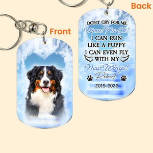 Upload Photo Don't Cry For Me Mom I'm Ok Personalized Keychain