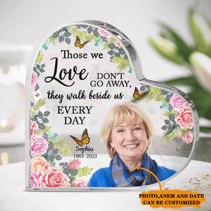 Personalized Memorial Heart Crystal Thoese We Love Memorial Keepsake Custom Memorial Gift