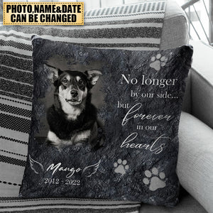 Personalized Memorial Photo Pillowcase, No Longer By Our Side