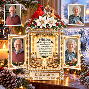 Christmas In Heaven - Personalized Memorial Ornament For Christmas
