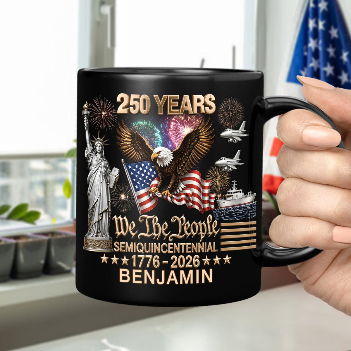 Custom Name 250 Years Of America We The People Mug