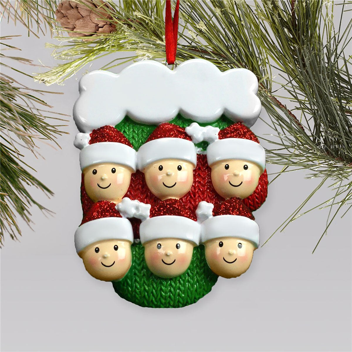 Happy Faces Christmas Name Customized Home Ornament Gift