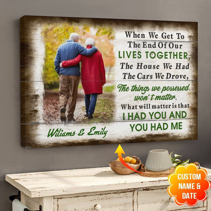 Gift For Couple Gardening Old Couple Husband Wife - Personalized Custom Poster