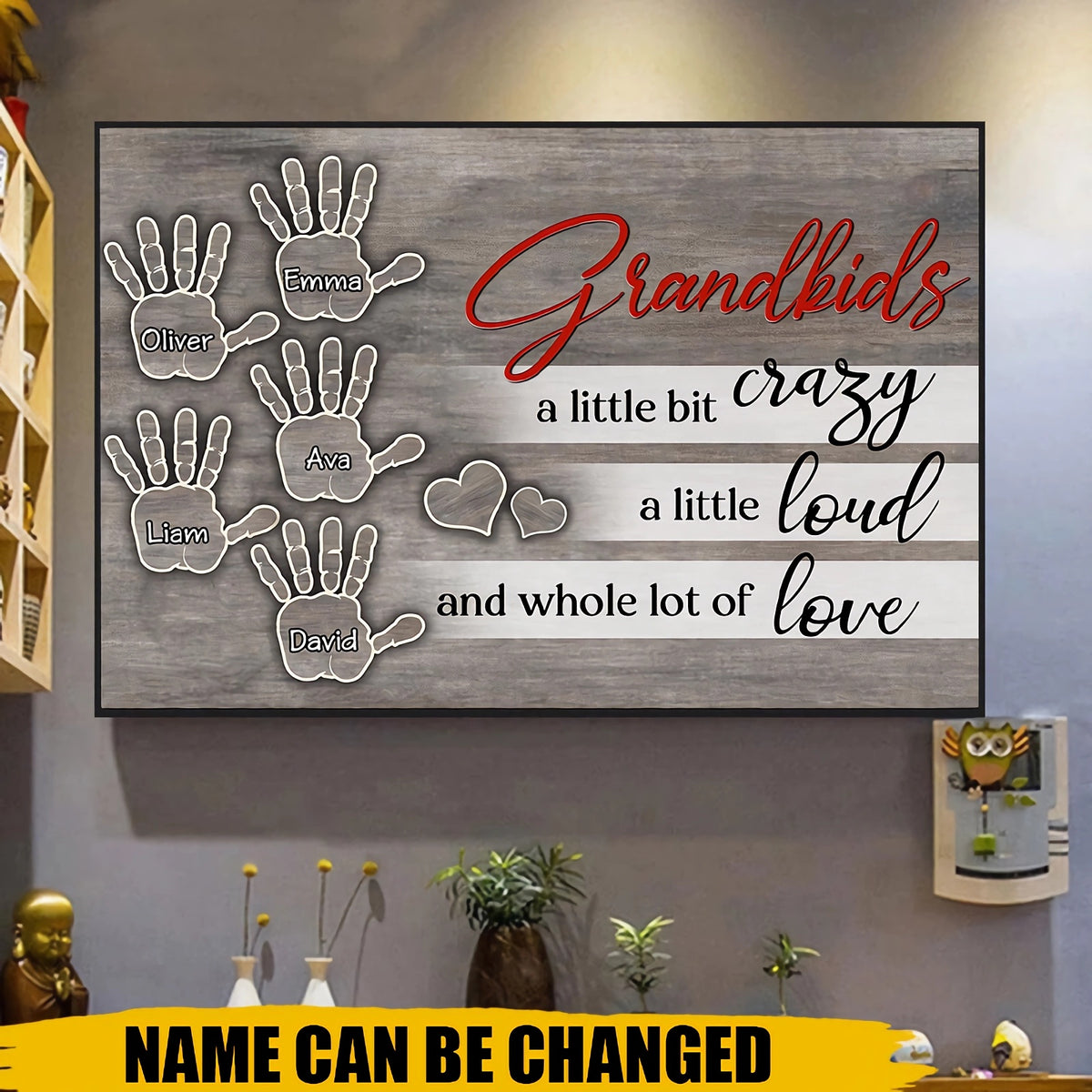 Whole lot of love-Personalized Canvas-Gift For Grandma,Nana,Grandparents