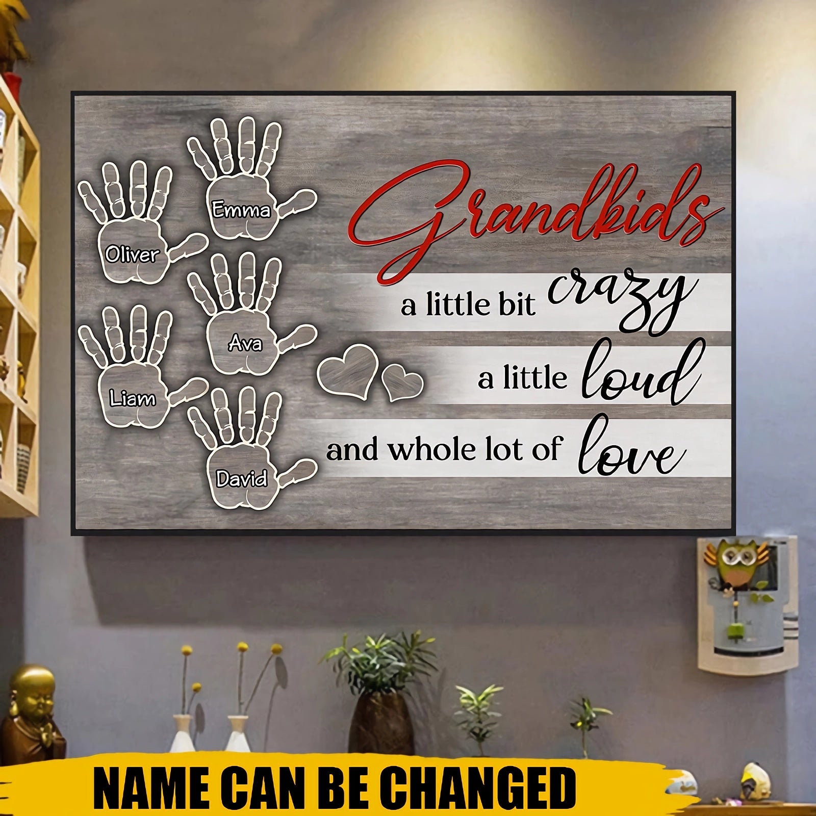 Whole lot of love-Personalized Canvas-Gift For Grandma,Nana,Grandparents
