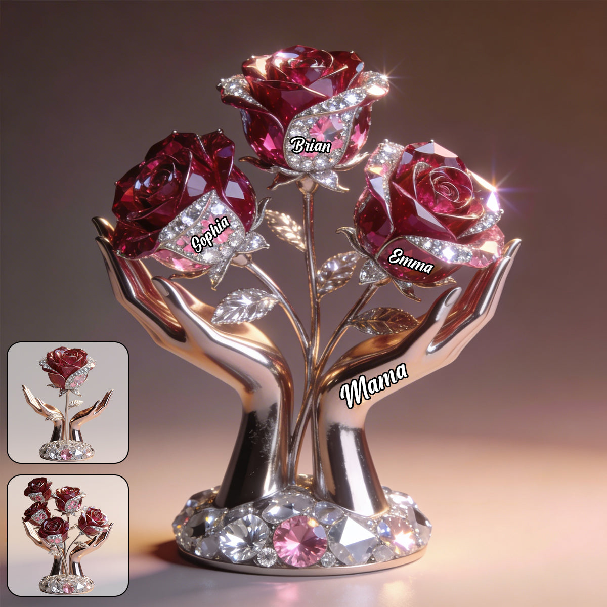 Mom Grandma Gifts - Personalized Mother Custom Shaped Acrylic Plaque