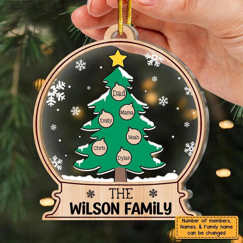 Gift For Family Christmas Tree Personalized Ornament