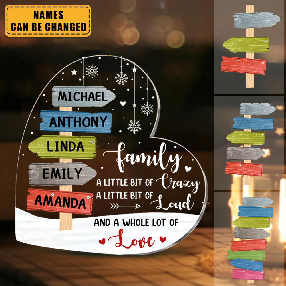 Gift For Family A Whole Lot Of Love Personalized Plaque