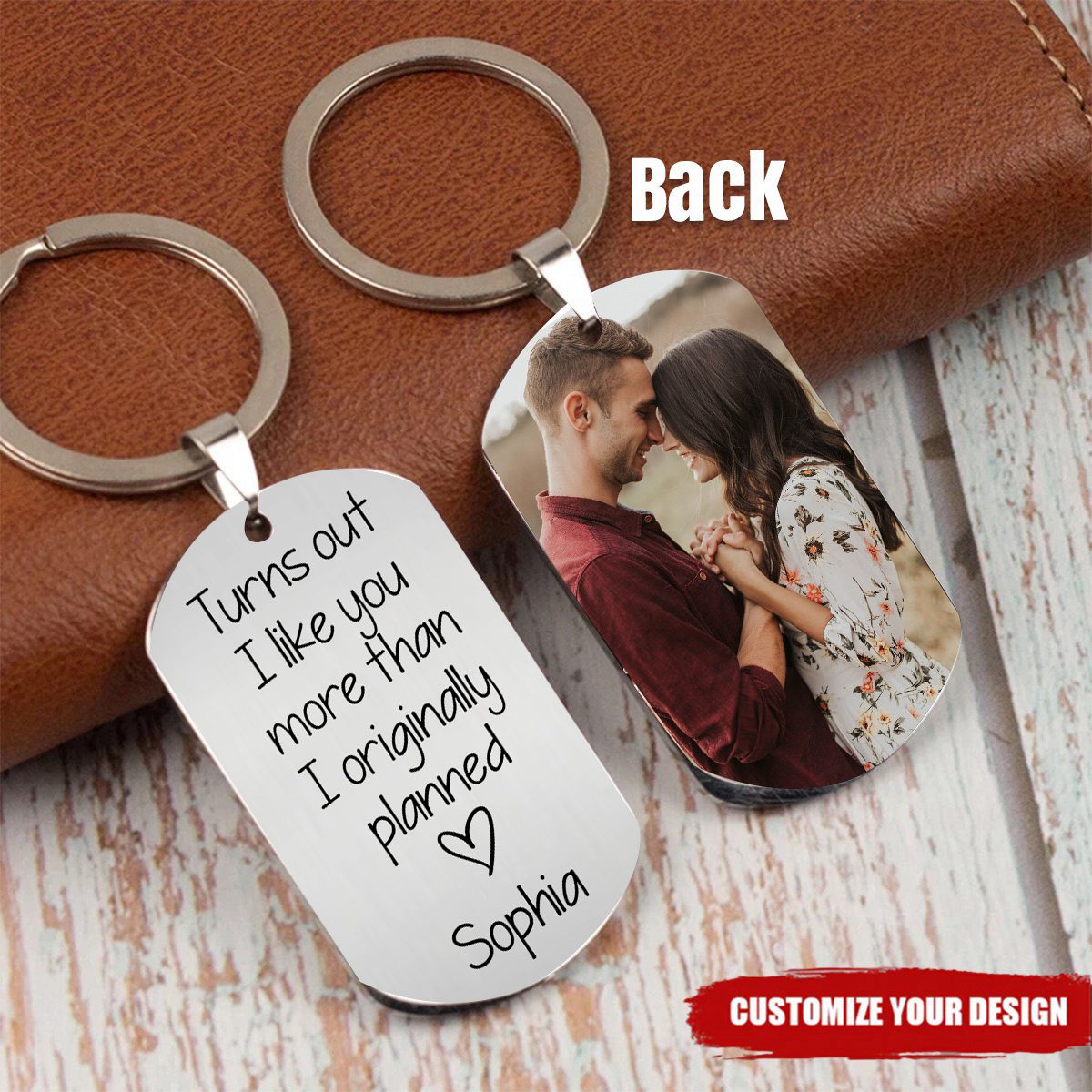 Turns Out I Like You More Than Originally Planned Personalized Keychain