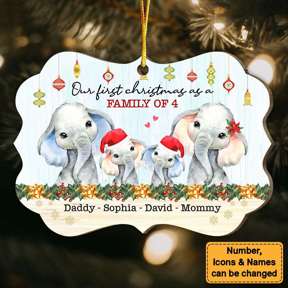 Gift For Family First Christmas As A Family Benelux Ornament