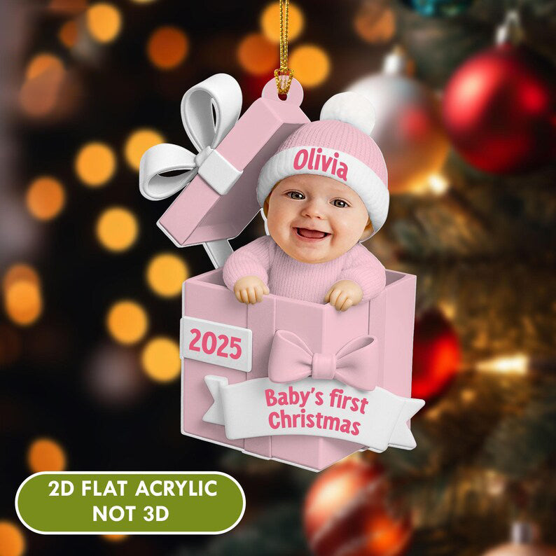Personalized Baby’s First Christmas Ornament - Newborn Christmas Gift