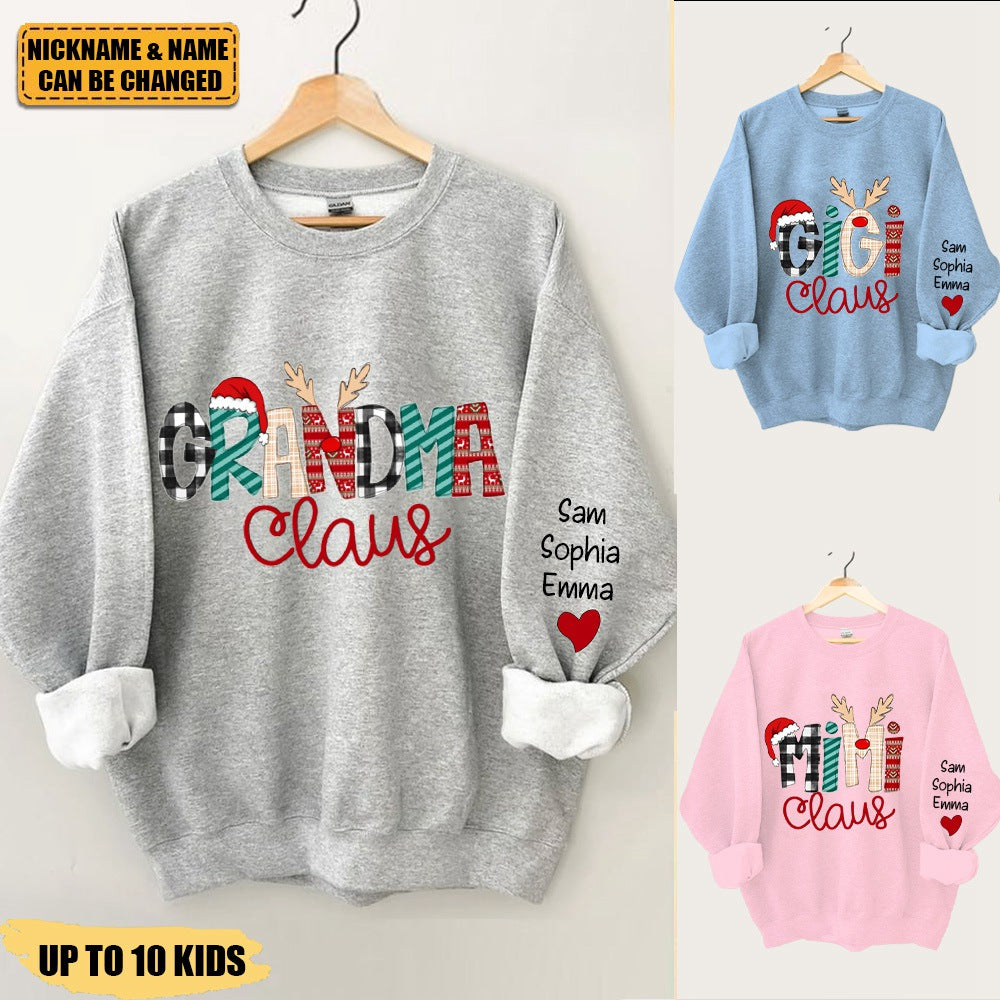 2023 Christmas Gigi Nana Grandma Claus Personalized Sweatshirt