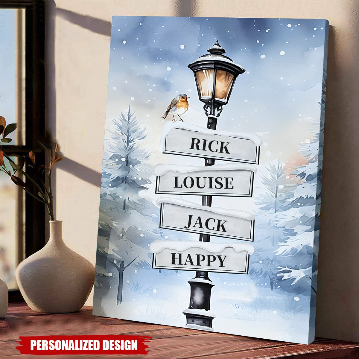 Personalized Family Christmas Name Custom Poster - A Gift For Your Family