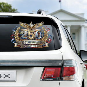 USA 250th Anniversary Eagle Decal Sticker, 1776-2026 Patriotic Emblem