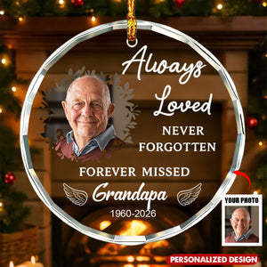 In Loving Memory Christmas Gifts - Personalized Memorial Photo Ornament