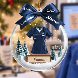 Custom Nurse Christmas Ornament,Medical Healthcare Worker Ornament
