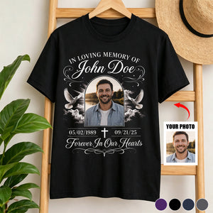 Custom Memorial Photo Shirt, Personalized In Loving Memory T-Shirt