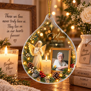 In Loving Memory-Personalized Memorial Photo Ornament, Remembrance Gift