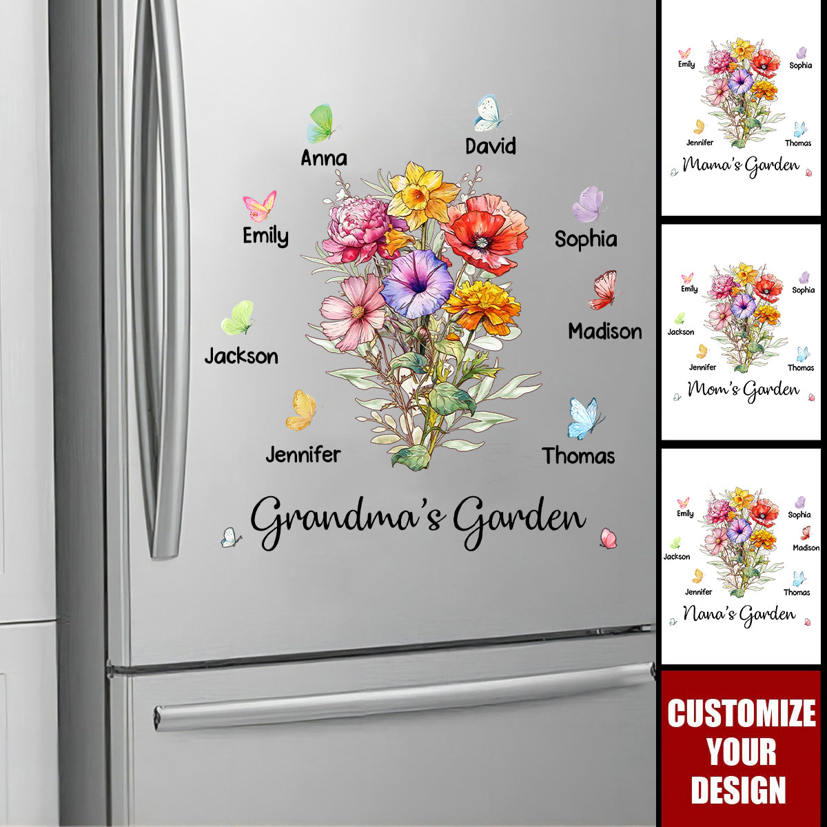 A Garden Made Of Love - Personalized Decal Sticker