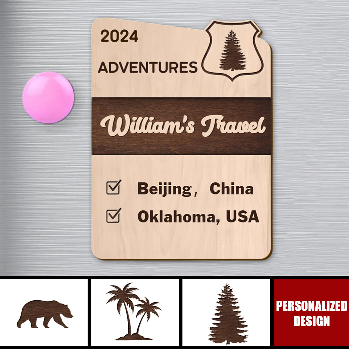 Travel Is Exploring The Unknown-Personalized  Fridge Magnet-Gift For Travel Lover