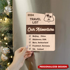 Travel Is Exploring The Unknown-Personalized  Fridge Magnet-Gift For Travel Lover