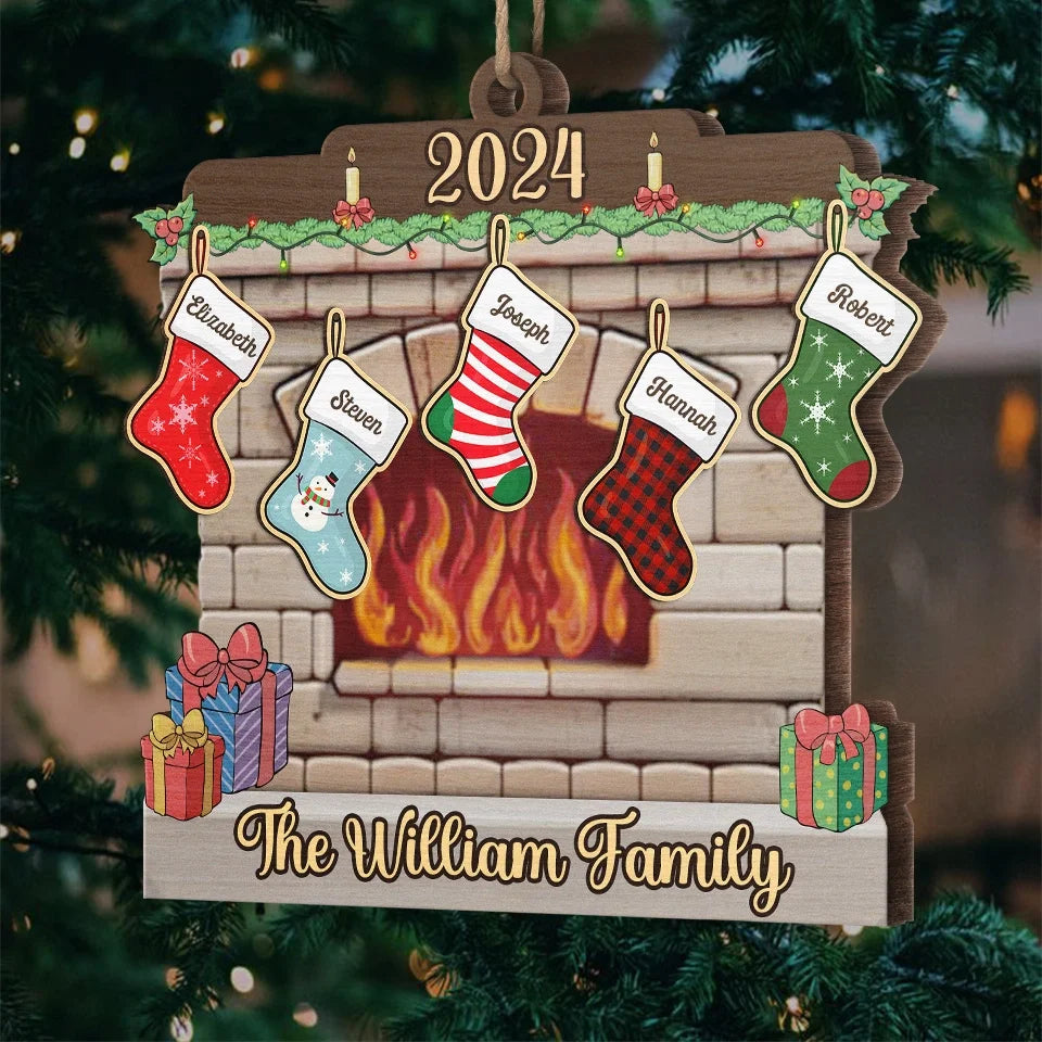 Christmas Is Best Spent With Those We Love - Family Personalized Custom Ornament