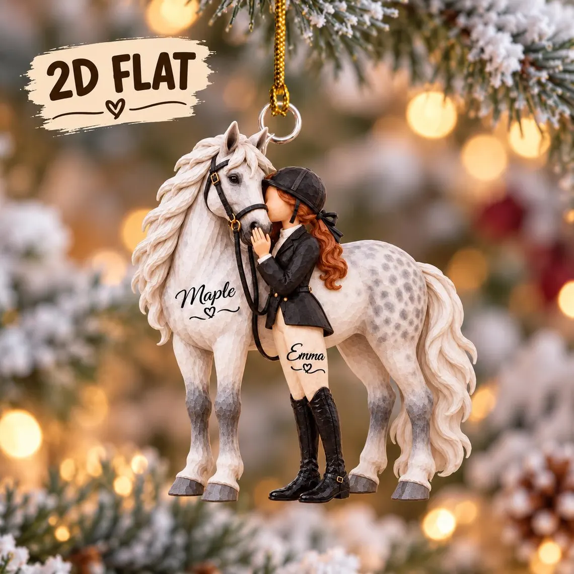 Personalized Horse Acrylic Ornament