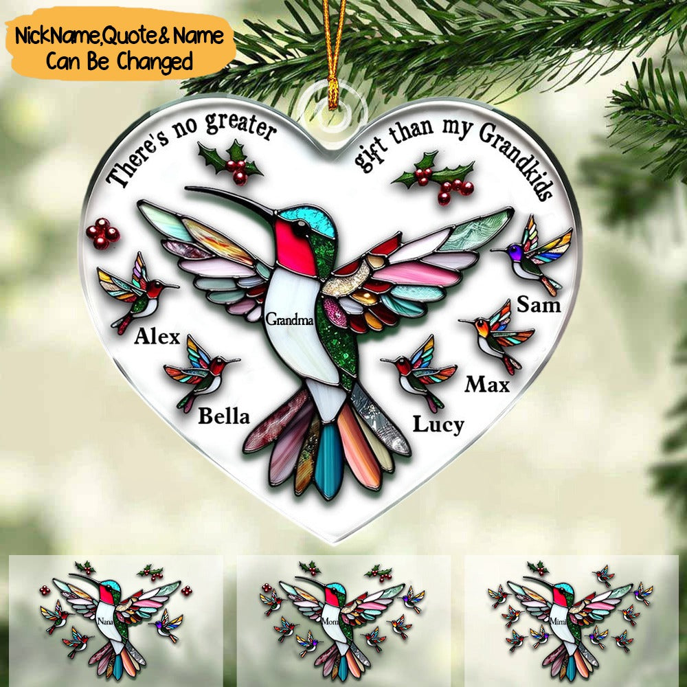 All I Want For Christmas Is My Grandkids - Personalized Acrylic Ornament