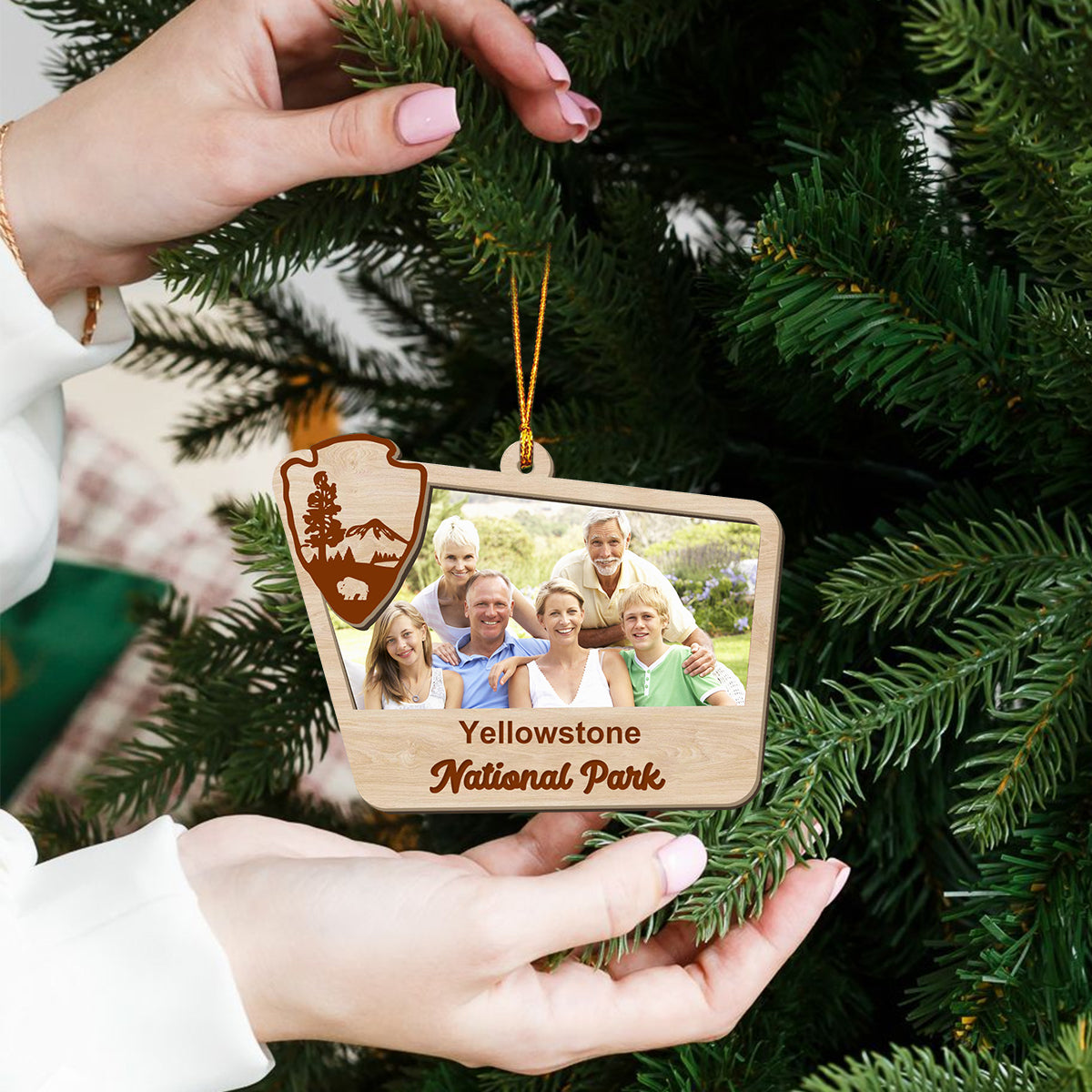 Personalized Road Trip US Park Christmas Ornament