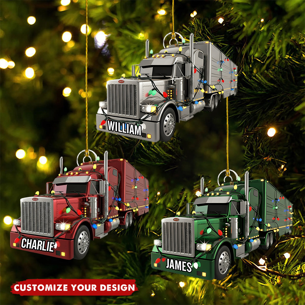 Truck Driver - Personalized Trucker Ornament