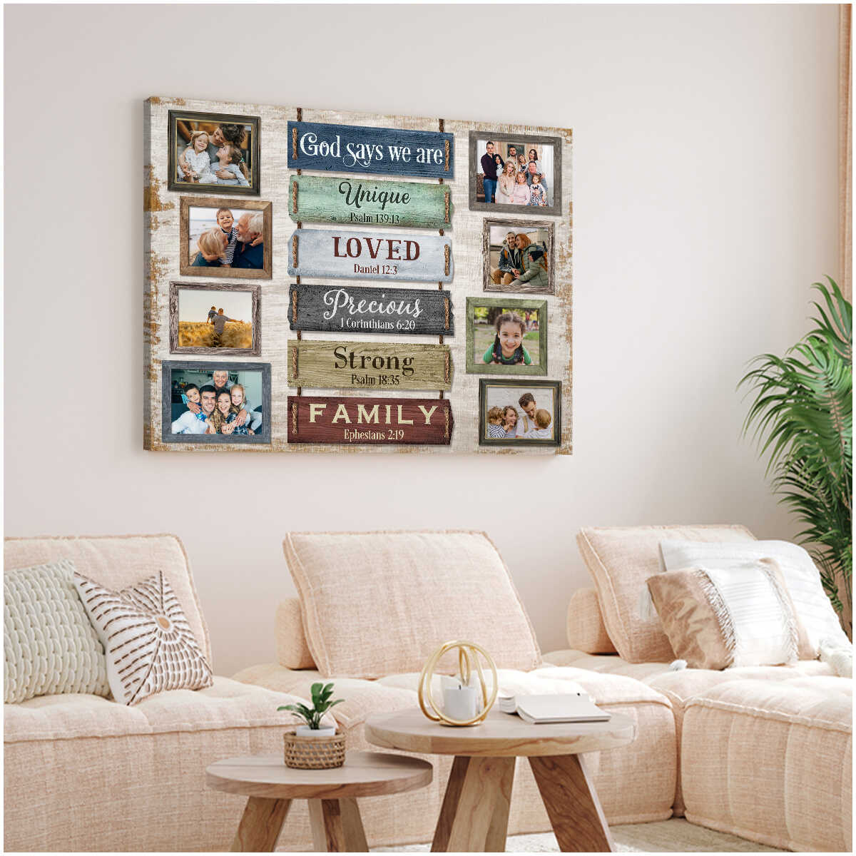 Personalized Family Gift For Christian Unique Poster