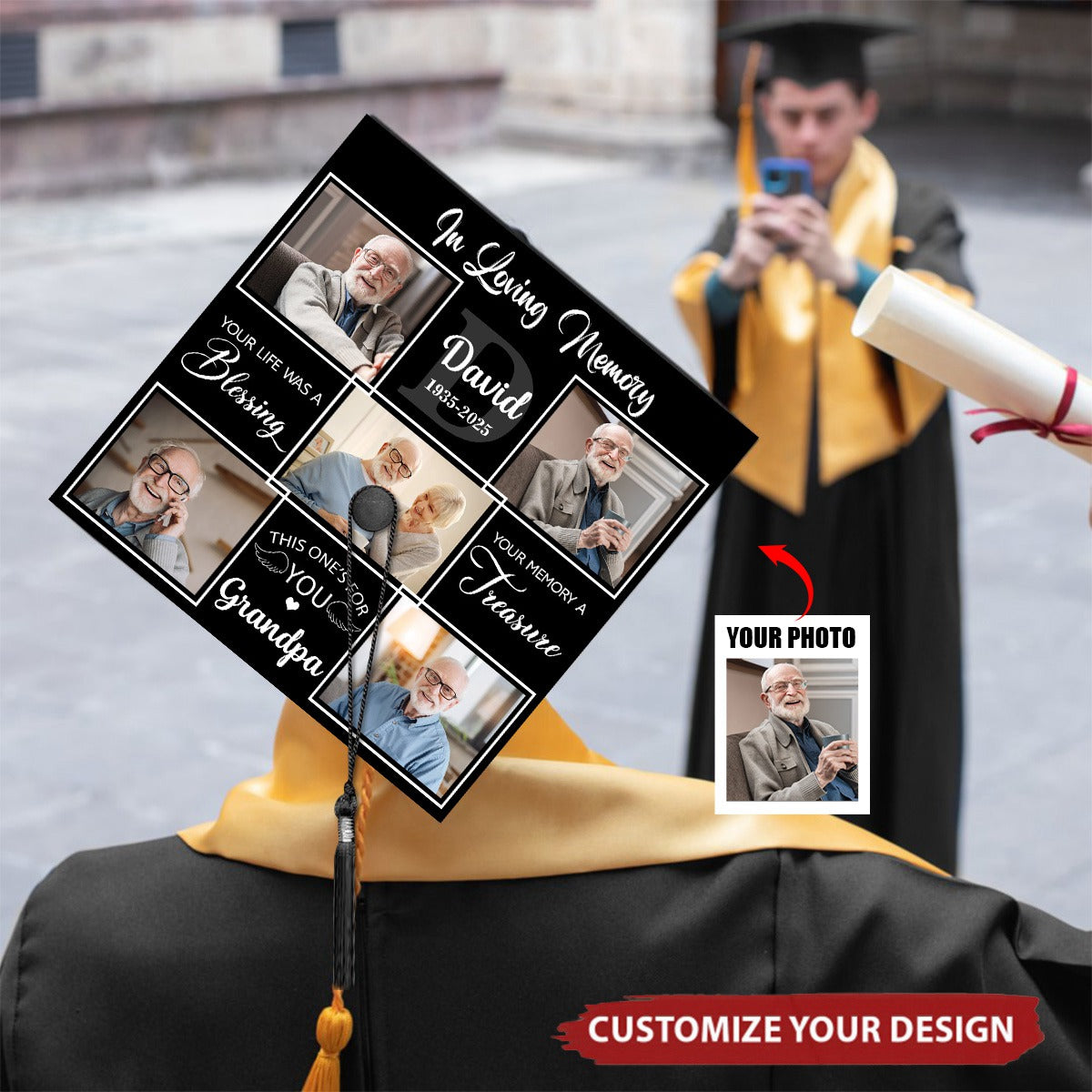 Loved Beyond Words Missed Beyond Measure - Personalized Cap Topper