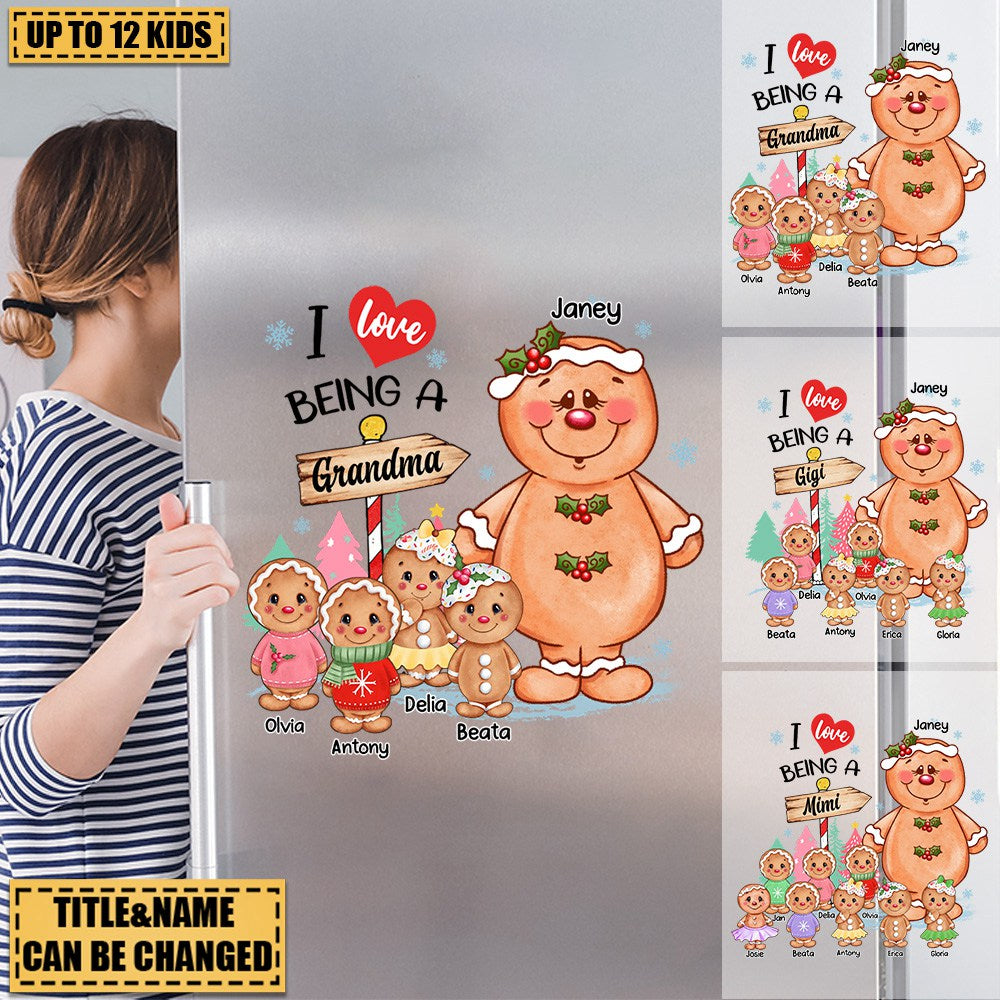 Gift For Grandma Cookies Gingerbreads Personalized Decal Sticker