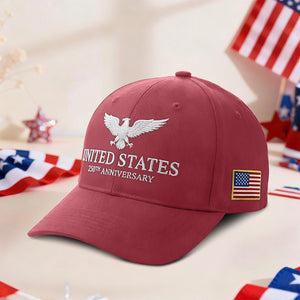 Retro USA Flag 250th Anniversary Cap, Patriotic Gift