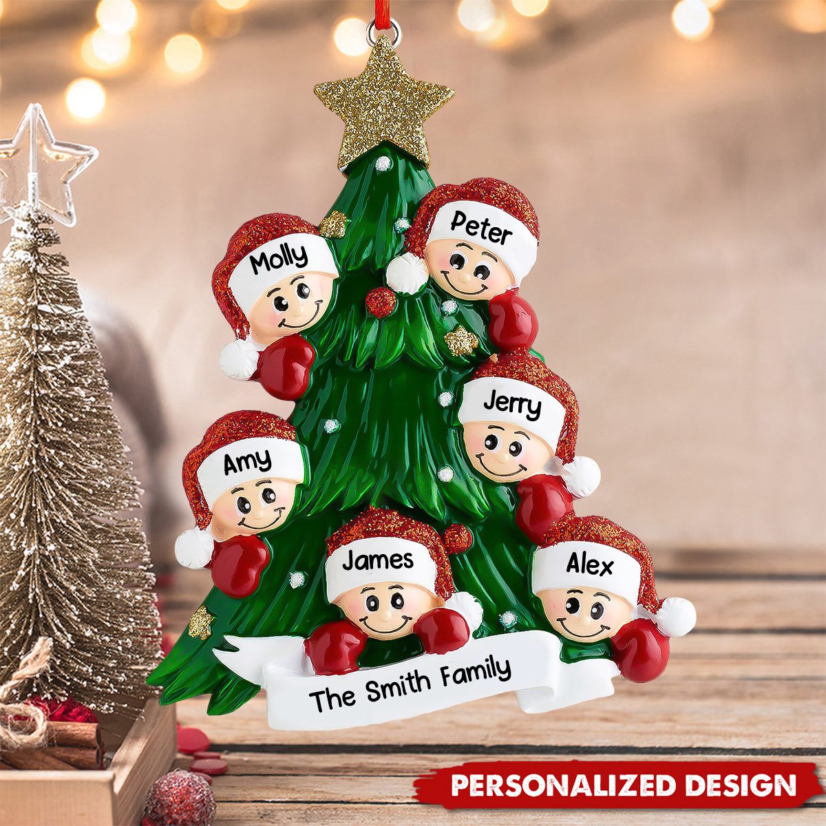 Personalized Christmas Tree Name Custom Ornament