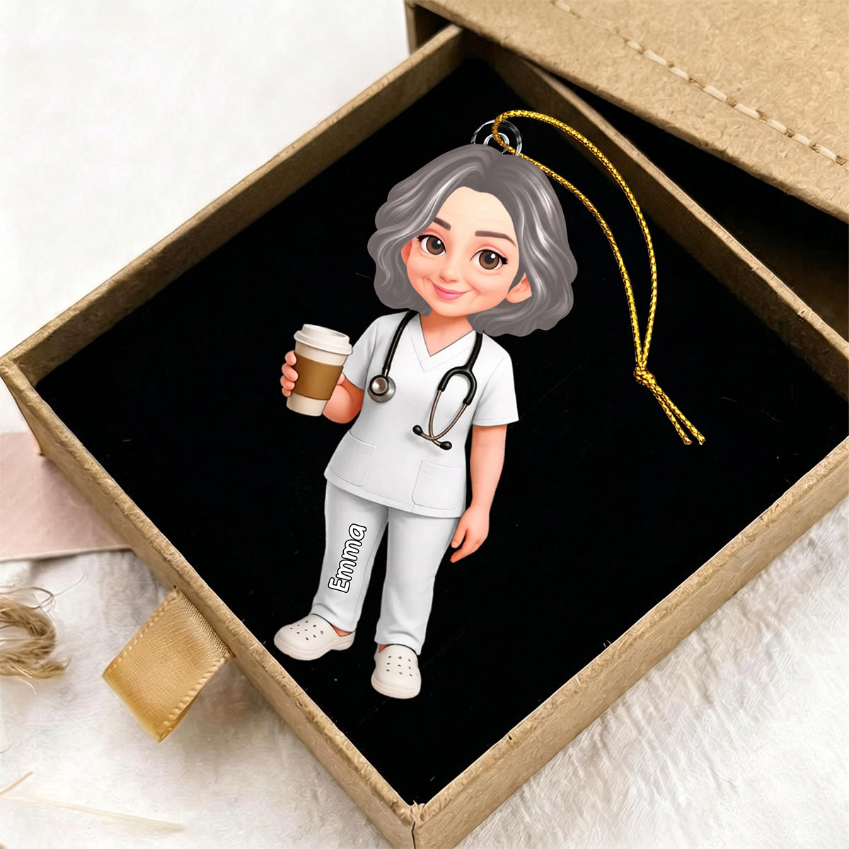 Personalized Healthcare Worker Ornament, Nurse & Medical Professional Gift