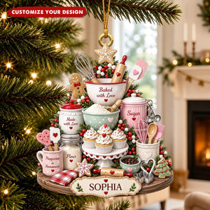 Personalized Christmas Baking Mixer Ornament, Gift For Baking Lovers
